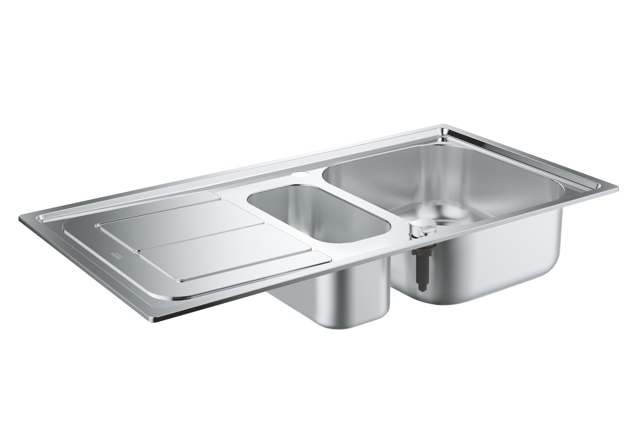 Мойка GROHE из нержавеющей стали с корзинчатым вентилем, оборачиваемая, K300 60 -S 97/50 1.5 (31564SD0)