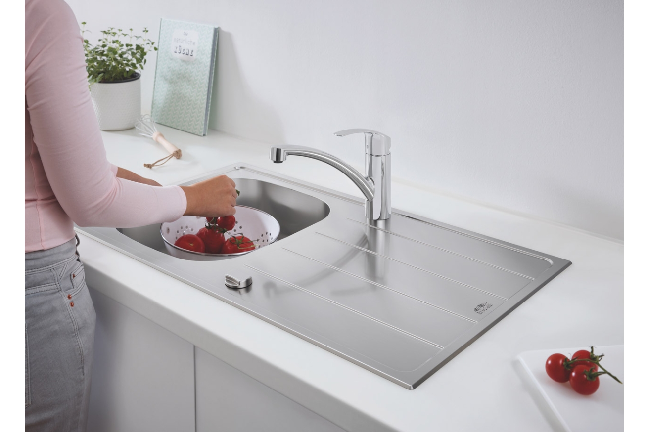 Мойка и смеситель для мойки GROHE K200, нержавеющая сталь (31565SD1)
