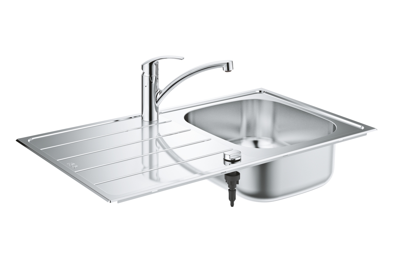 Мойка и смеситель для мойки GROHE K200, нержавеющая сталь (31565SD1)