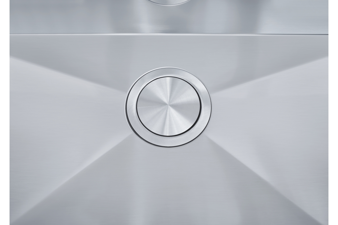 Мойка GROHE из нержавеющей стали с корзинчатым вентилем, расположение основной чаши слева, K1000 80-S 116/52 1.0 (31581SD0)