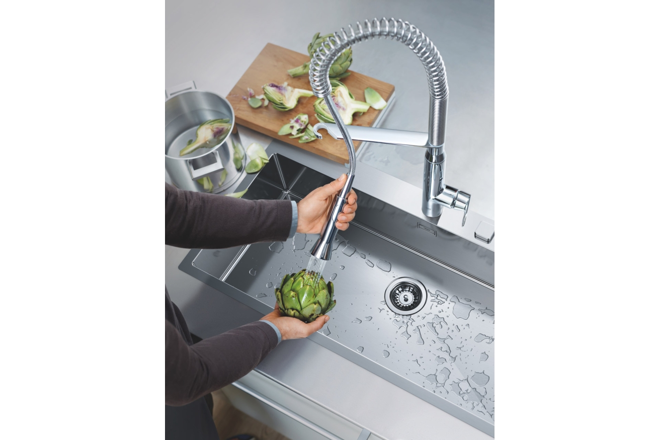 Мойка GROHE K800, нержавеющая сталь (31586SD1)