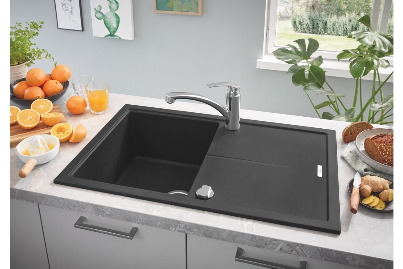 Мойка GROHE K400, 780 x 500 мм, черный гранит (31639AP0)