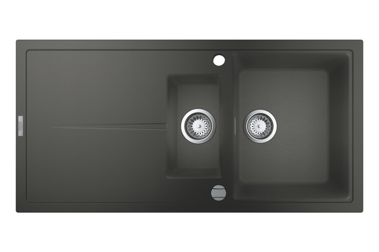 Мойка GROHE K400 с 1,5 чашей, 1000 x 500 мм, серый гранит (31642AT0)
