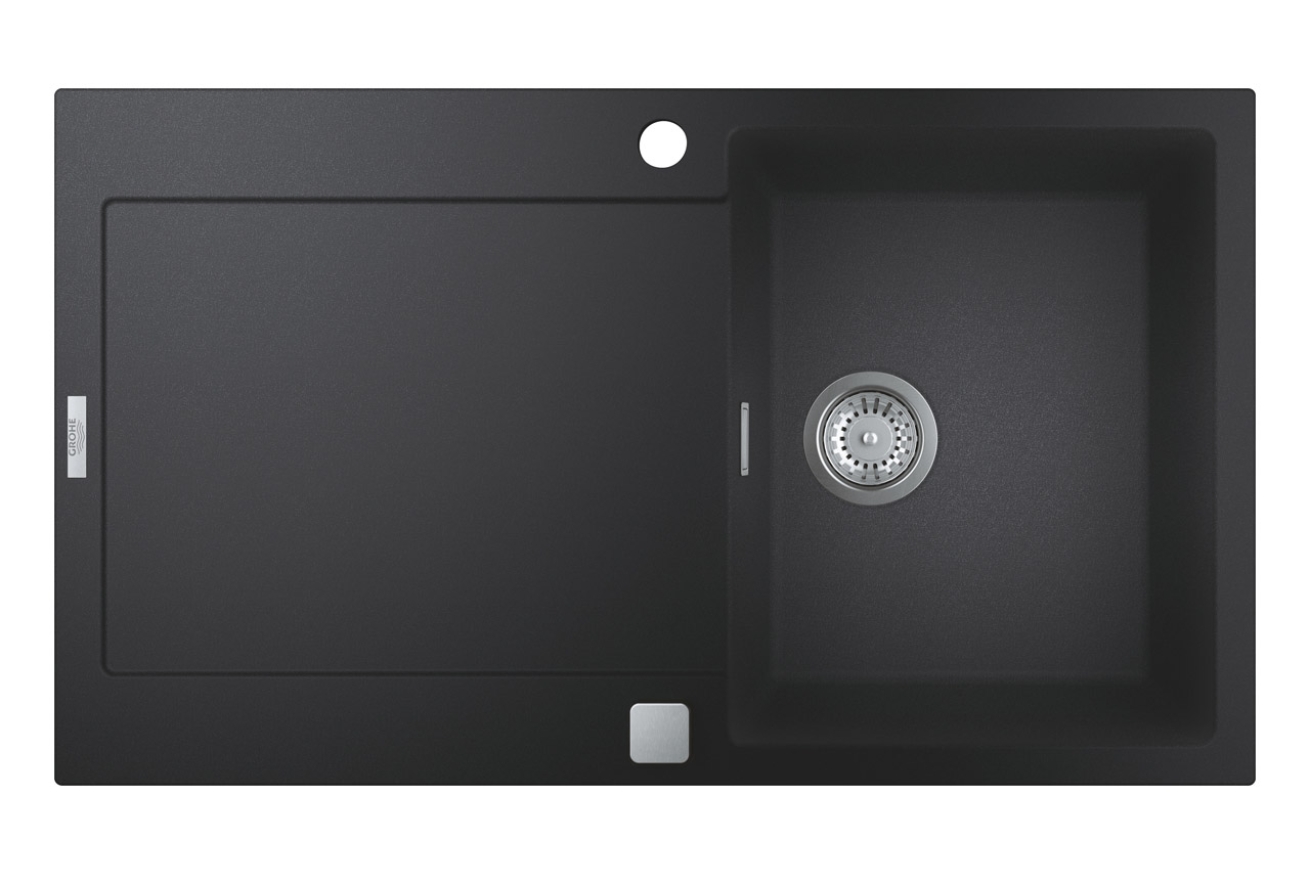 Мойка GROHE K500 с одной чашей, 860 x 500 мм, черный гранит (31644AP0)