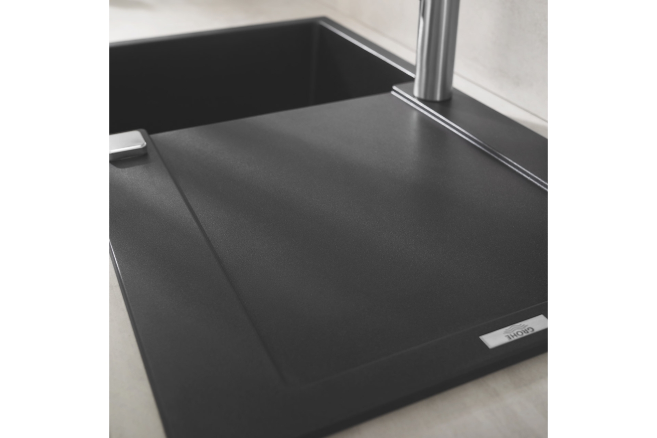 Мойка GROHE K500 с одной чашей, 860 x 500 мм, черный гранит (31644AP0)
