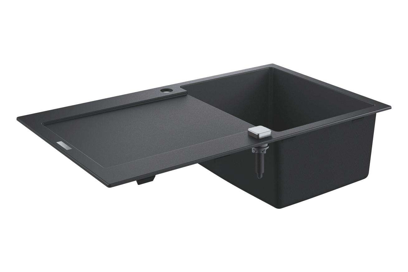 Мойка GROHE K500 с одной чашей, 860 x 500 мм, черный гранит (31644AP0)