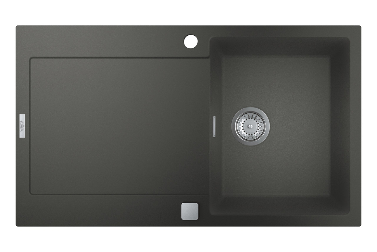 Мойка GROHE K500 с одной чашей, 860 x 500 мм, серый гранит (31644AT0)