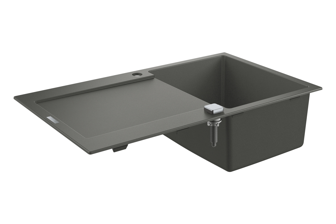 Мойка GROHE K500 с одной чашей, 860 x 500 мм, серый гранит (31644AT0)