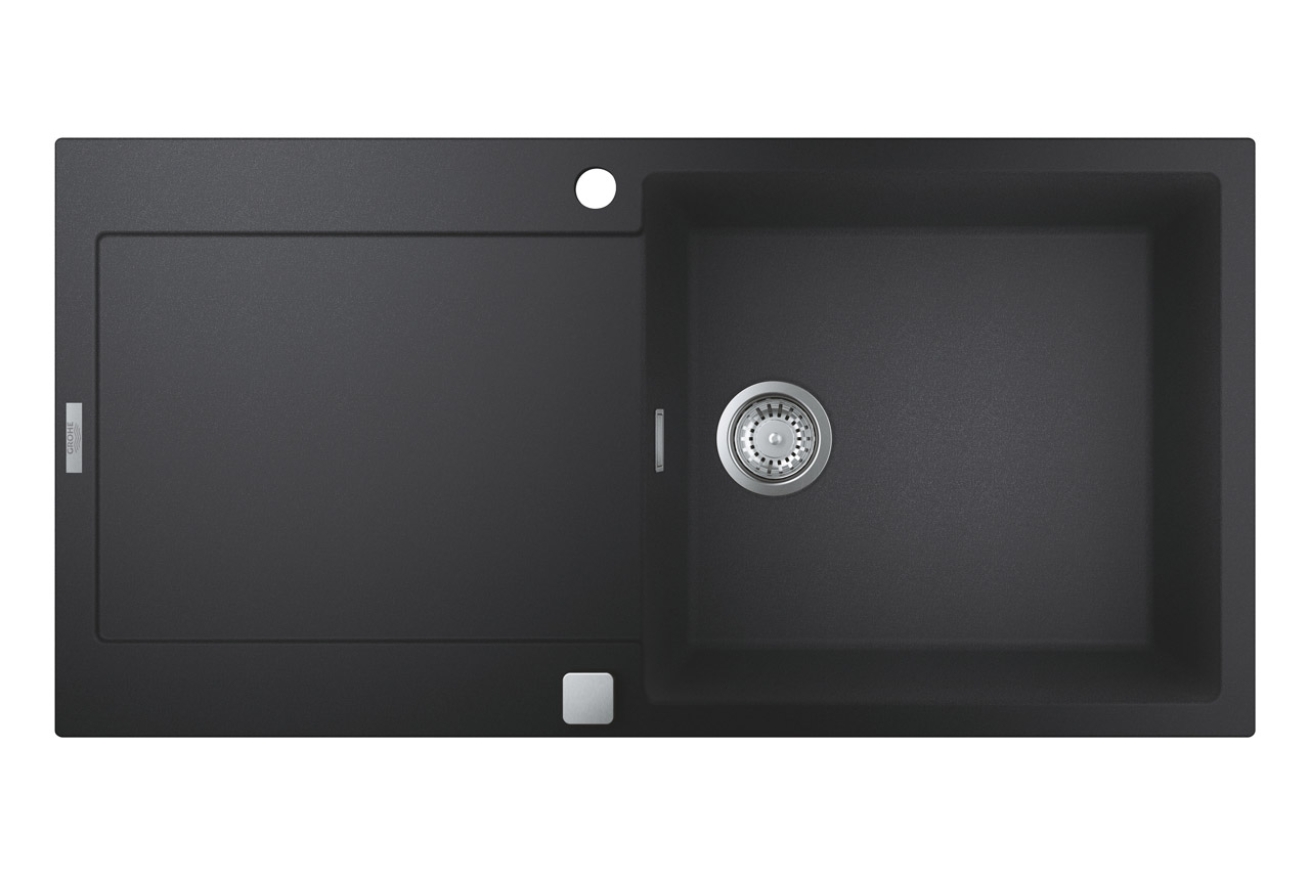 Мойка GROHE K500 с одной чашей, 1000 x 500 мм, черный гранит (31645AP0)