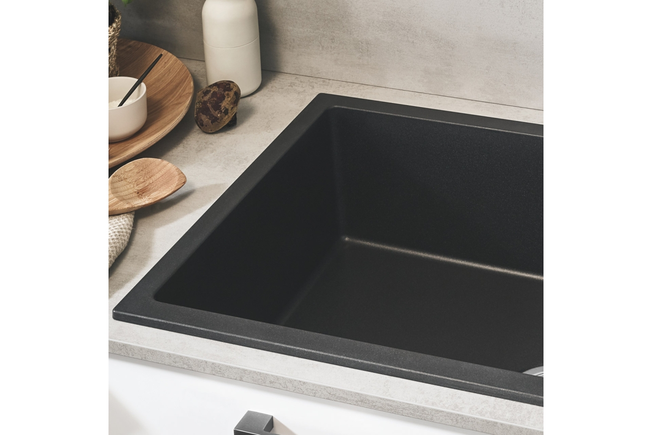 Мойка GROHE K500 с одной чашей, 1000 x 500 мм, черный гранит (31645AP0)