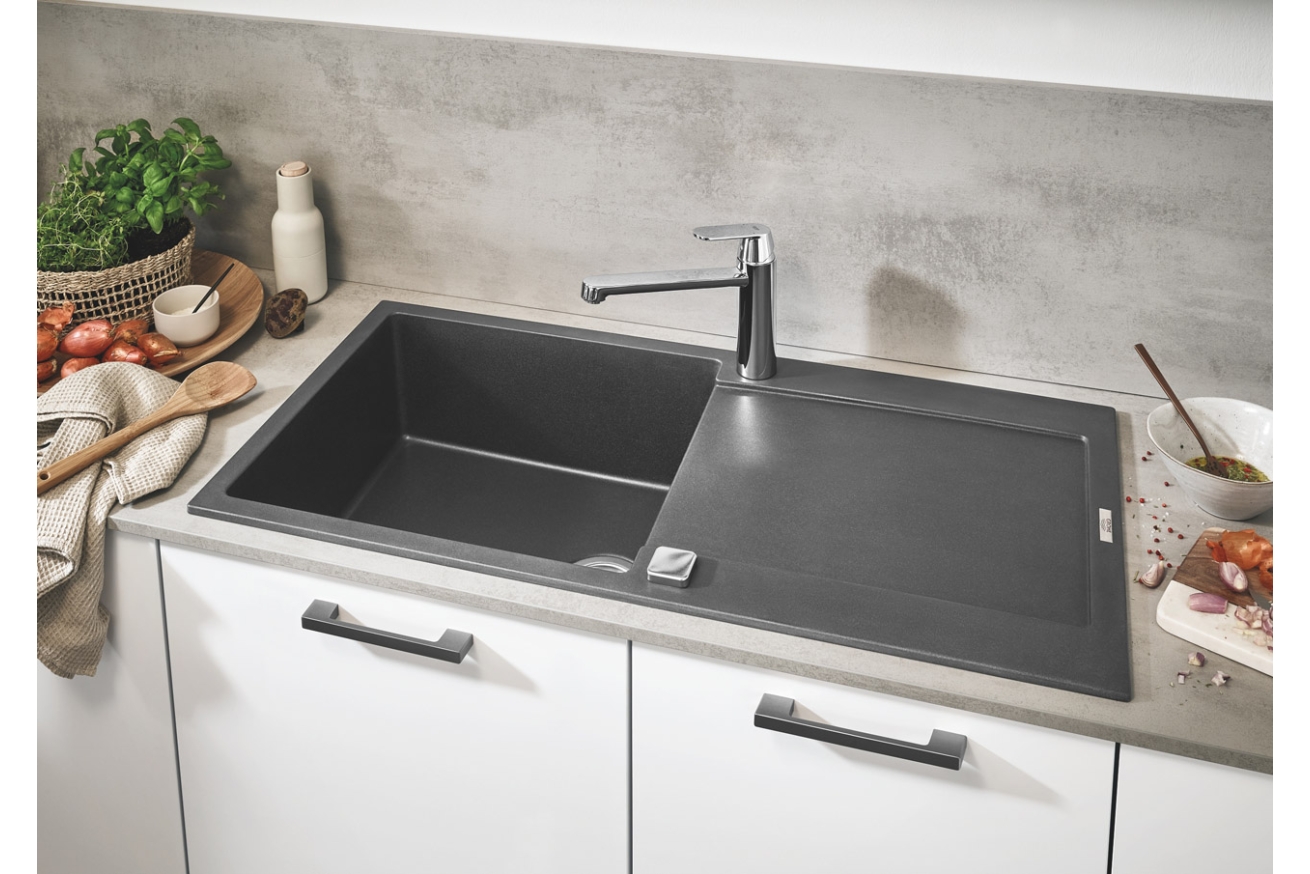 Мойка GROHE K500 с одной чашей, 1000 x 500 мм, серый гранит (31645AT0)