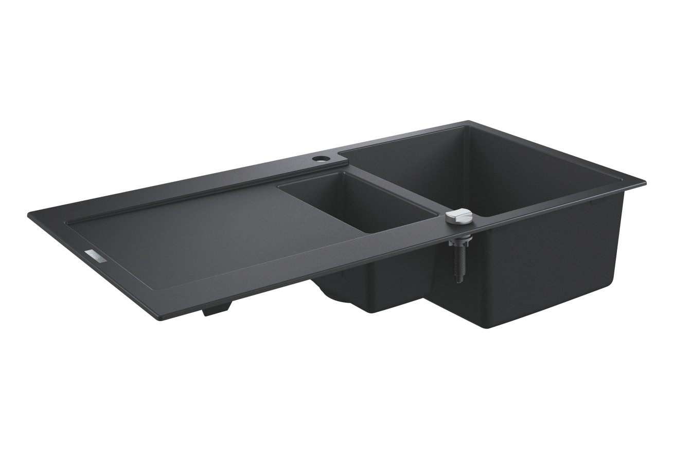 Мойка GROHE K500 с 1,5 чашей, 1000 x 500 мм, черный гранит (31646AP0)
