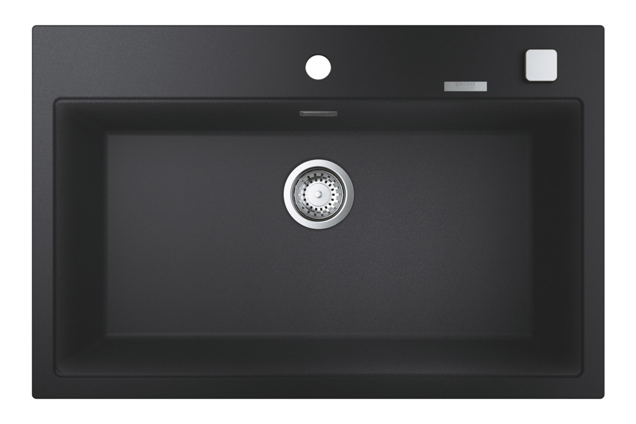 Мойка GROHE K700 с одной чашей, 780 x 510 мм, черный гранит (31652AP0)