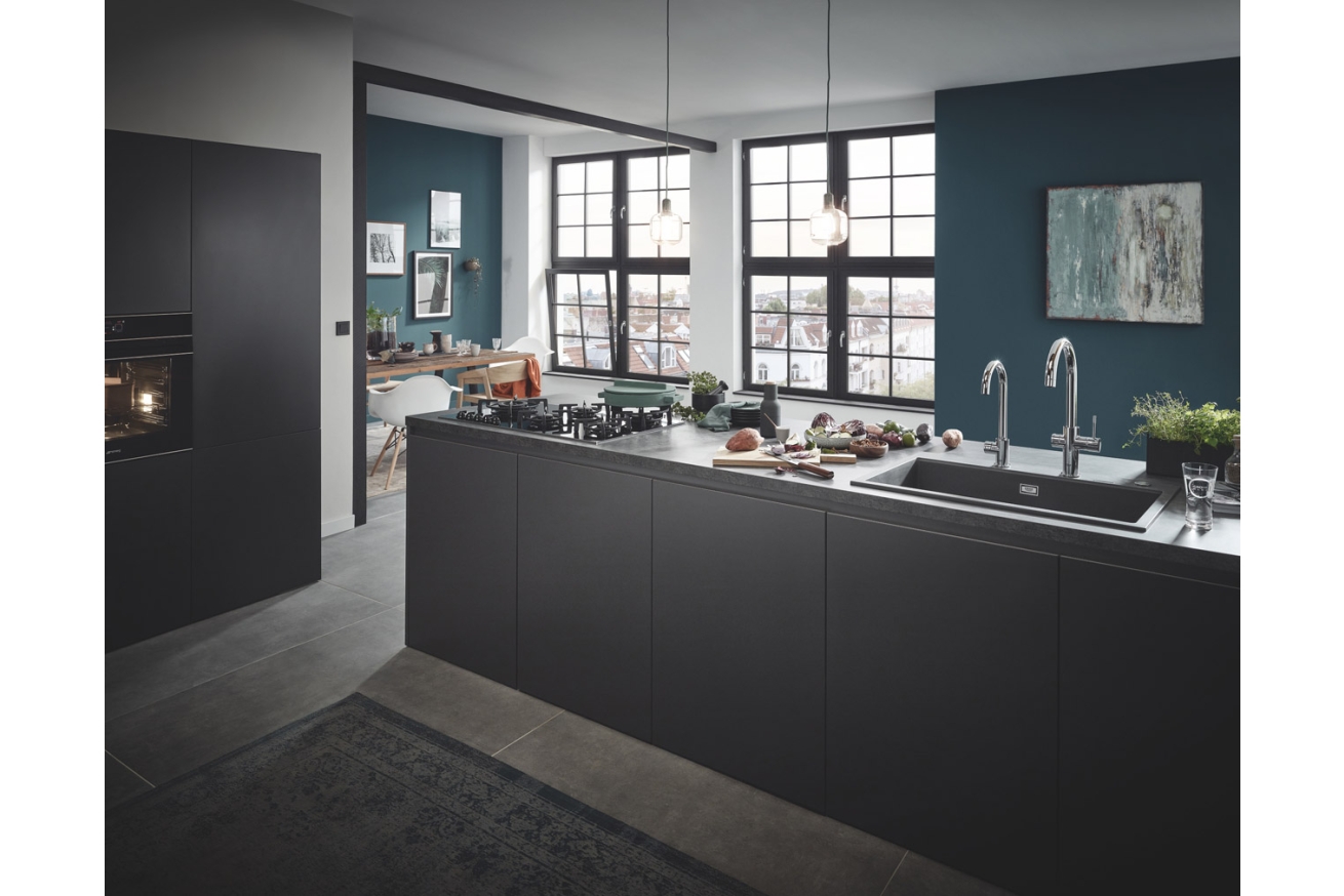 Мойка GROHE K700 с одной чашей, 780 x 510 мм, серый гранит (31652AT0)