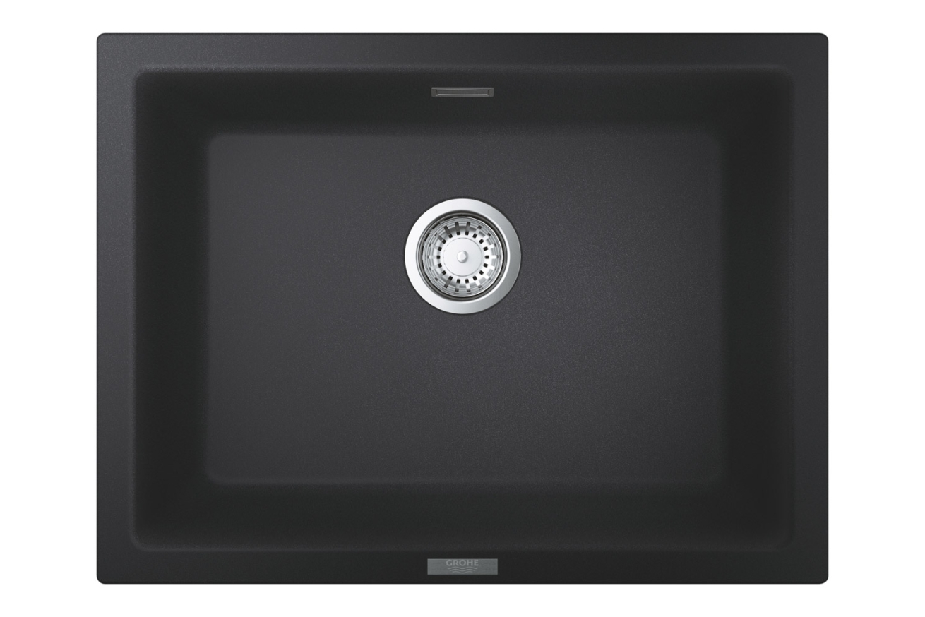 Мойка GROHE K700U с одной чашей, 610 x 460 мм, черный гранит (31655AP0)