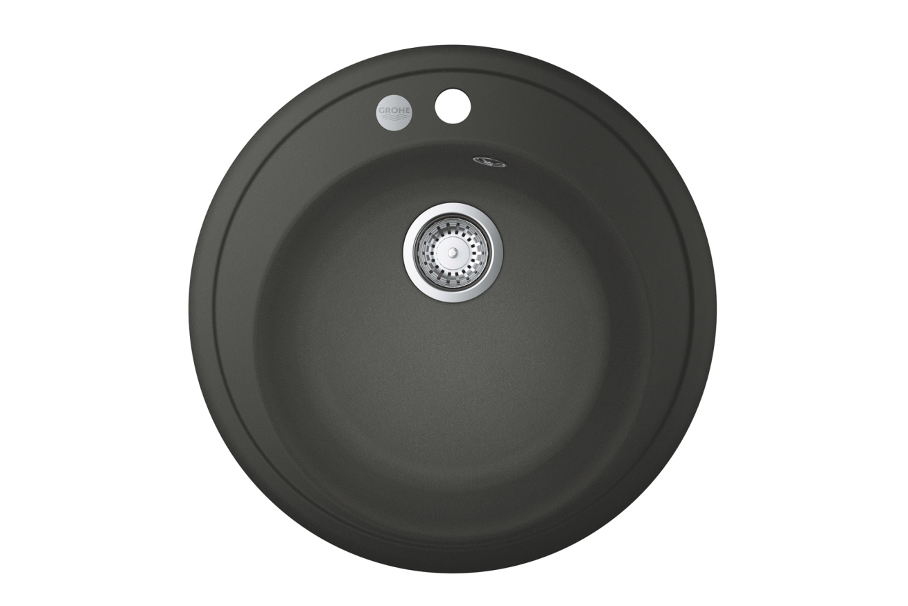 Мойка GROHE K200 с одной чашей, диаметр 510 мм, серый гранит (31656AT0)