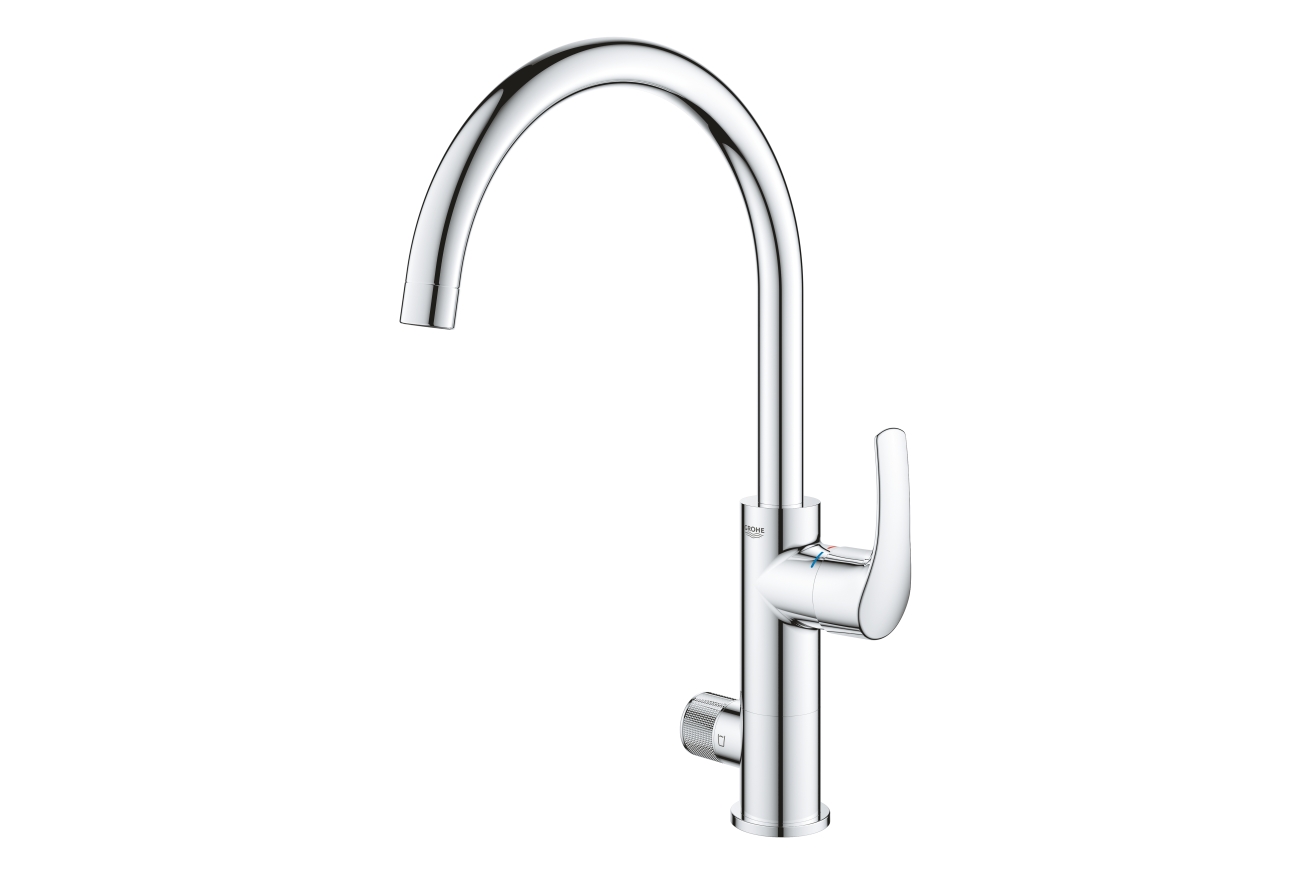 Смеситель для кухонной мойки GROHE Blue Pure Eurosmart, с функцией фильтрации, без фильтра в комплекте, хром (31722000)
