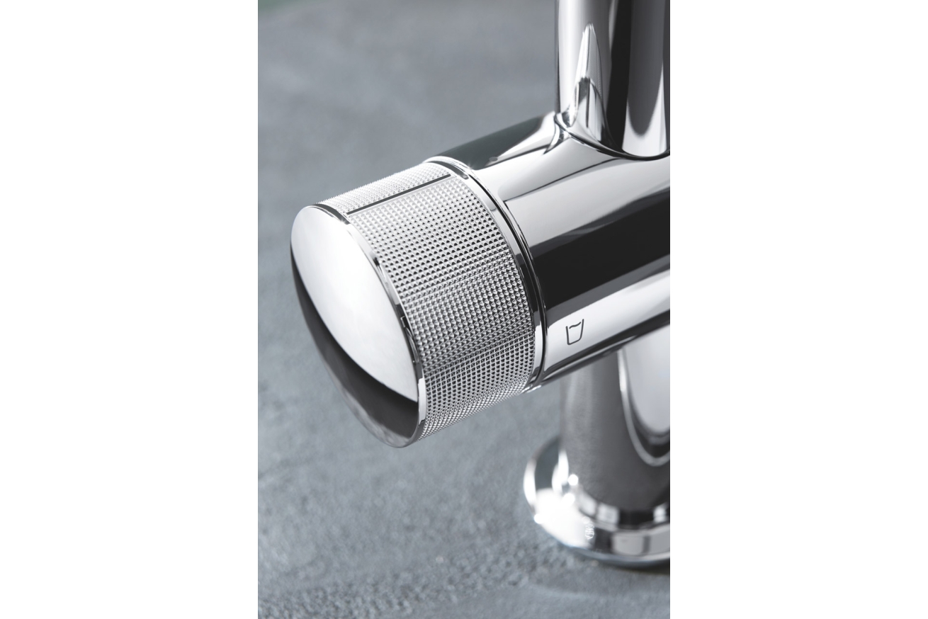 Кран для кухонной мойки GROHE Blue Pure Mono с функцией фильтрации, без фильтра в комплекте, хром (31724000)
