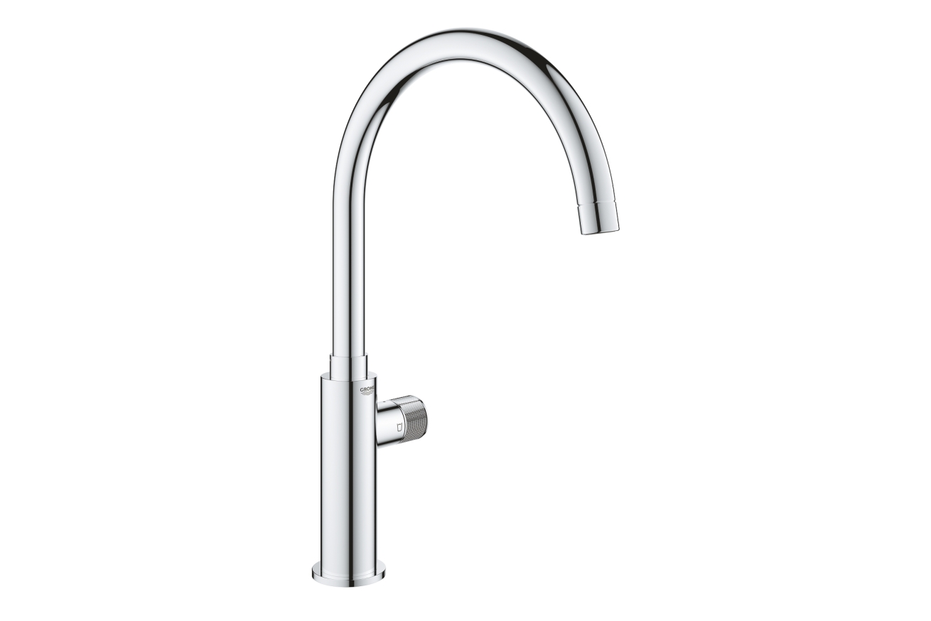 Кран для кухонной мойки GROHE Blue Pure Mono с функцией фильтрации, без фильтра в комплекте, хром (31724000)
