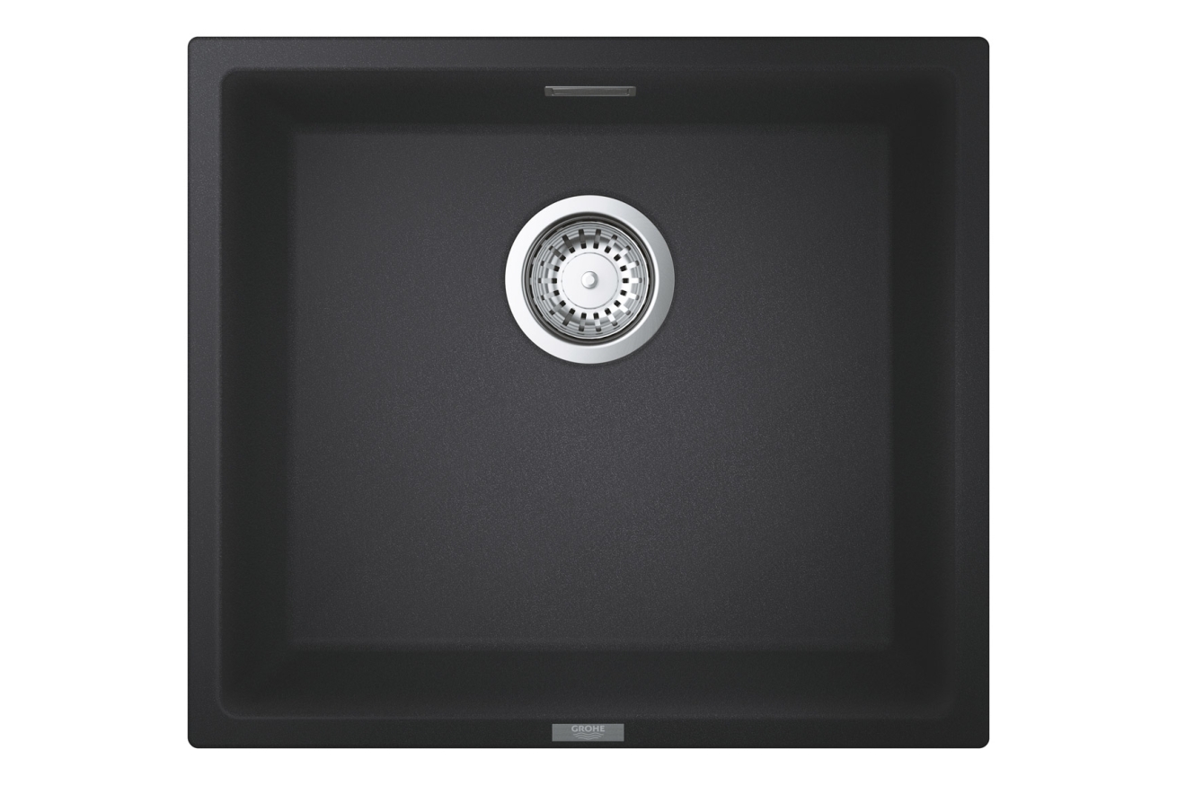 Мойка GROHE K700U с одной чашей, 457 x 406 мм, черный гранит (31653AP0)