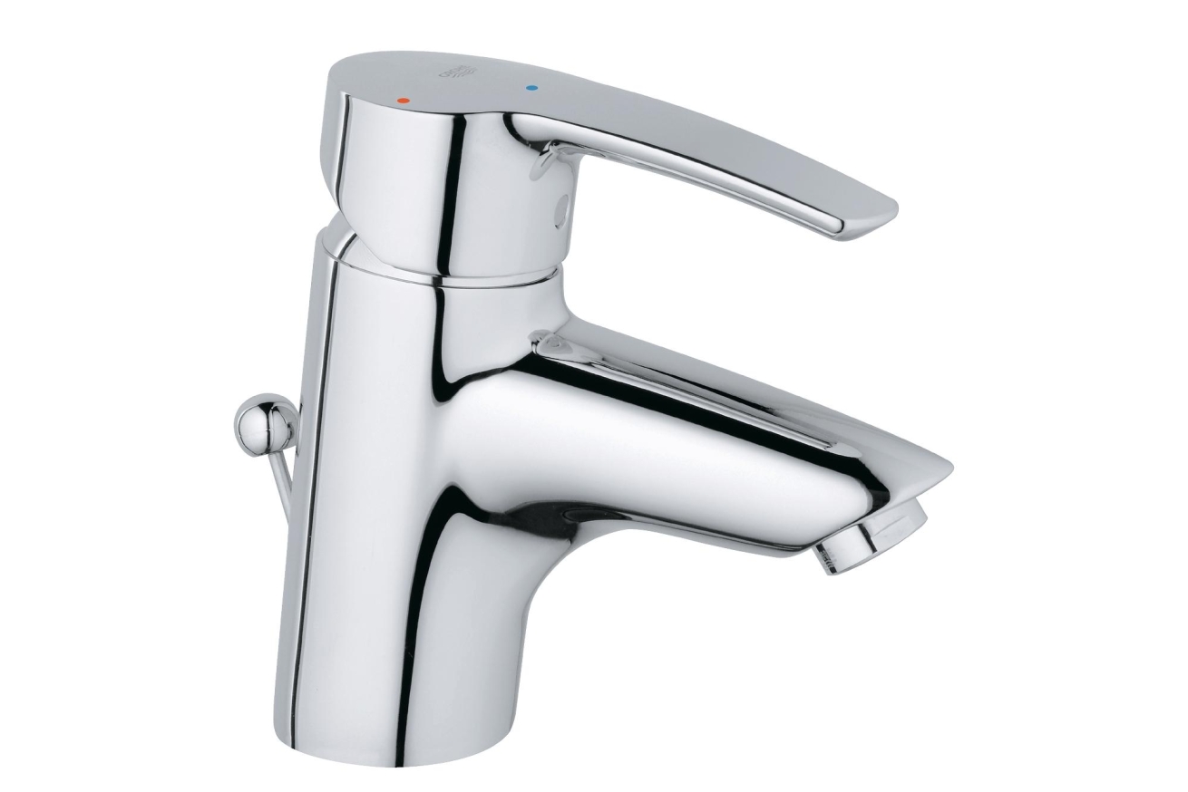 Смеситель для раковины GROHE Eurostyle с донным клапаном с энергосберегающим картриджем, хром (2337410E)