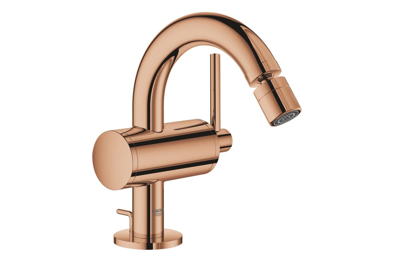 Смеситель для биде GROHE Atrio с донным клапаном, теплый закат глянец (32108DA3)