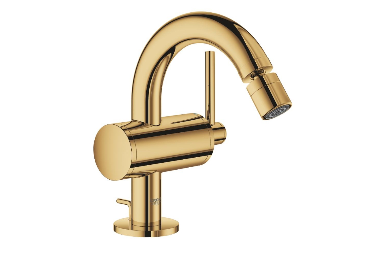 Смеситель для биде GROHE Atrio с донным клапаном, холодный рассвет глянец (32108GL3)