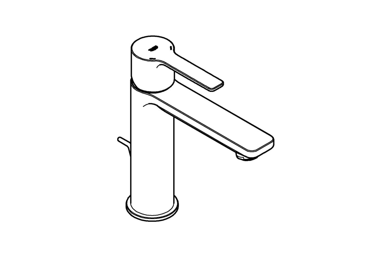 Смеситель для раковины GROHE Lineare, S-Size, хром (32114001)