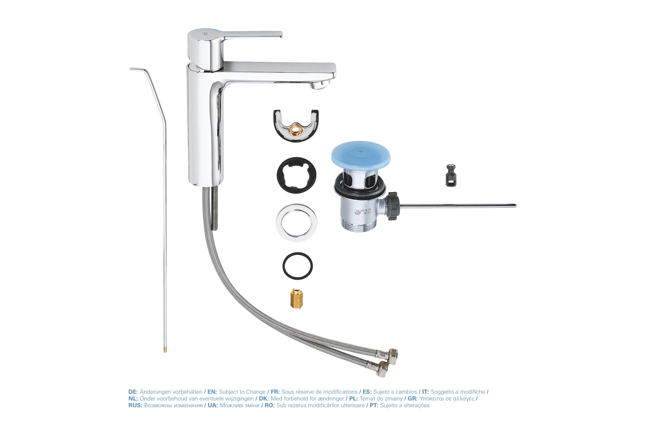 Смеситель для биде GROHE Allure с донным клапаном, хром (32147000)