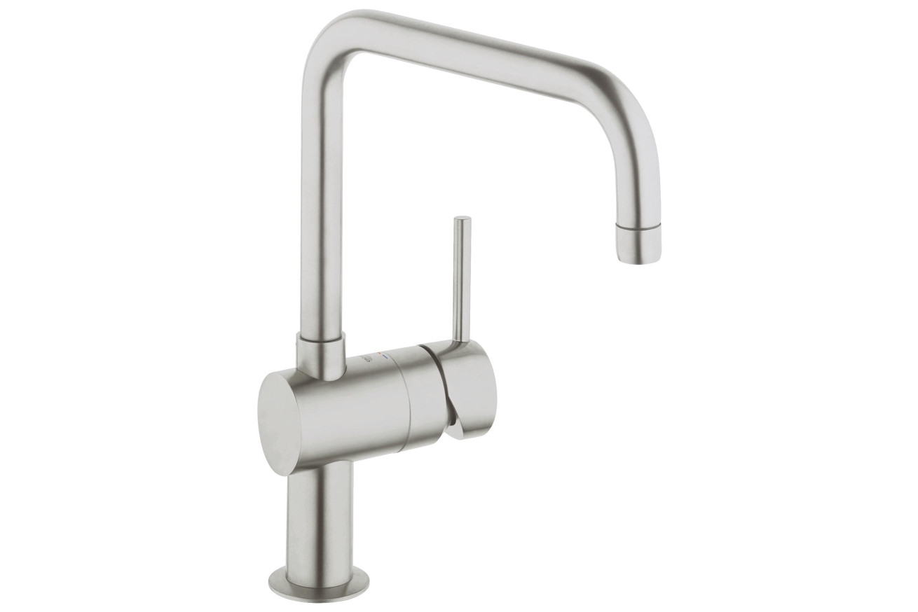 Смеситель для кухонной мойки GROHE Minta с поворотным U-изливом, суперсталь (32488DC0)