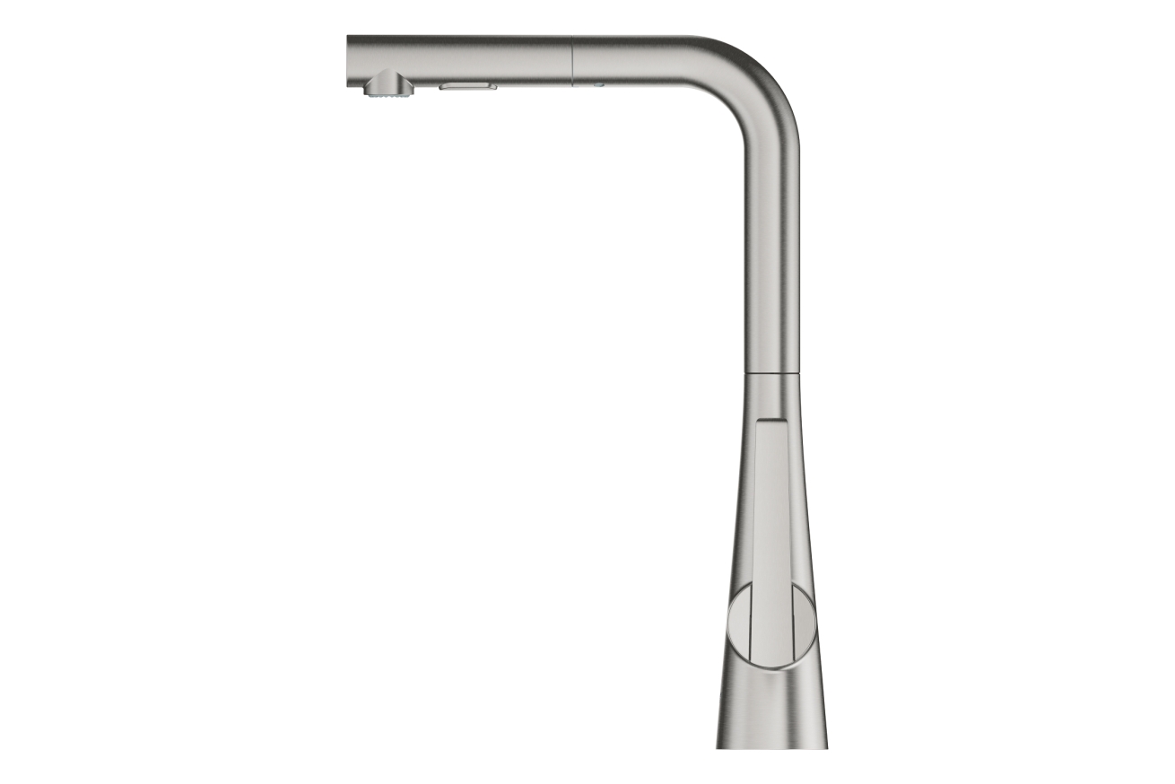 Смеситель для кухни GROHE Zedra с вытяжным душем 2jet, суперсталь (32553DC2)