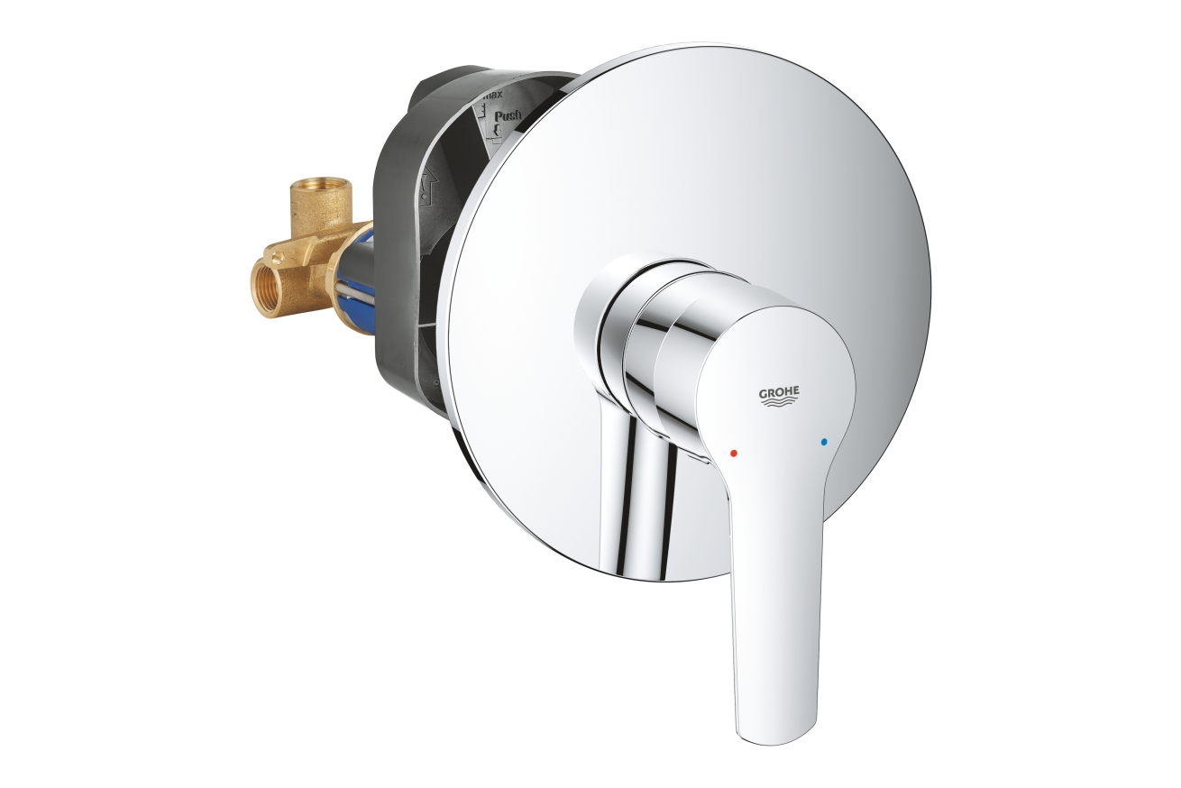 Смеситель для душа GROHE Start QuickFix скрытого монтажа, в комплекте с монтажной частью, хром (32590002)