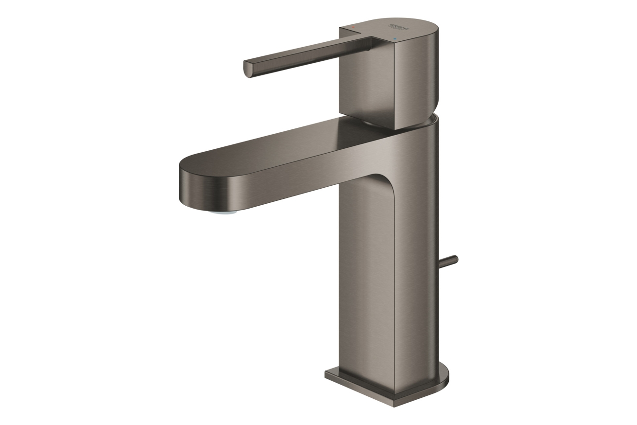 Смеситель для раковины GROHE Plus с донным клапаном, S-Size, темный графит матовый (32612AL3)