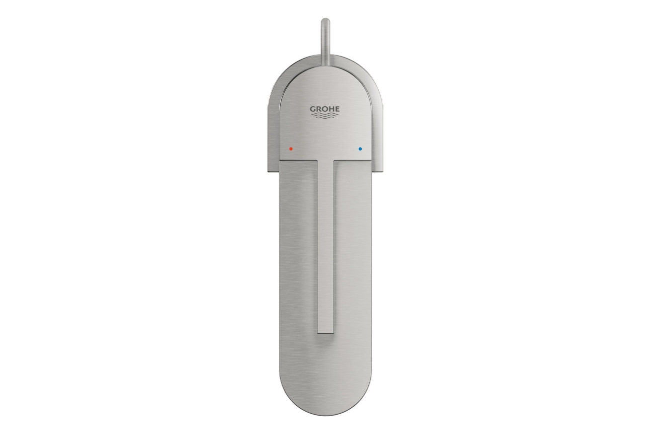 Смеситель для раковины GROHE Plus с донным клапаном, S-Size, суперсталь (32612DC3)