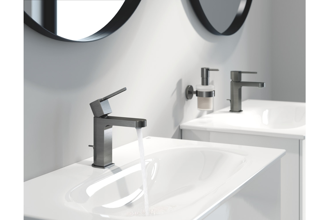 Смеситель для раковины GROHE Plus, XL-Size, гладкий корпус, суперсталь (32618DC3)