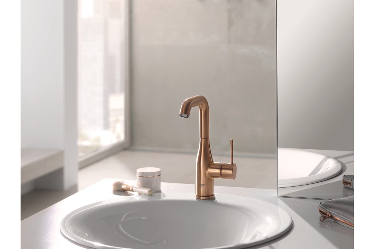 Смеситель для раковины GROHE Essence с донным клапаном, L-Size, теплый закат матовый (32628DL1)