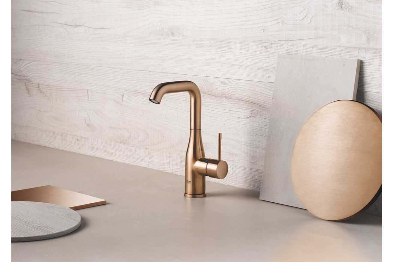 Смеситель для раковины GROHE Essence с донным клапаном, L-Size, теплый закат матовый (32628DL1)