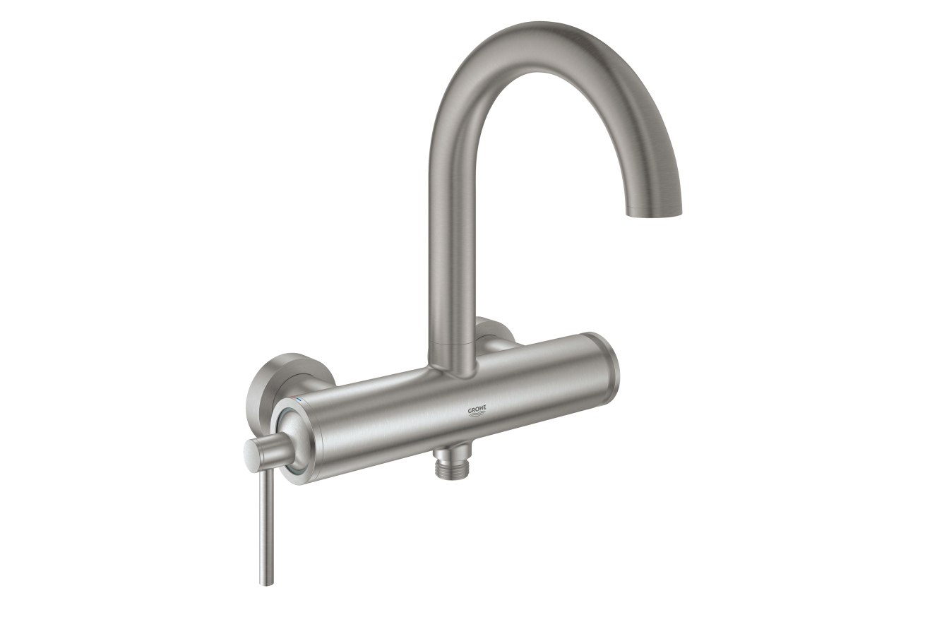 Смеситель для ванны GROHE Atrio внешнего монтажа, суперсталь (32652DC3)
