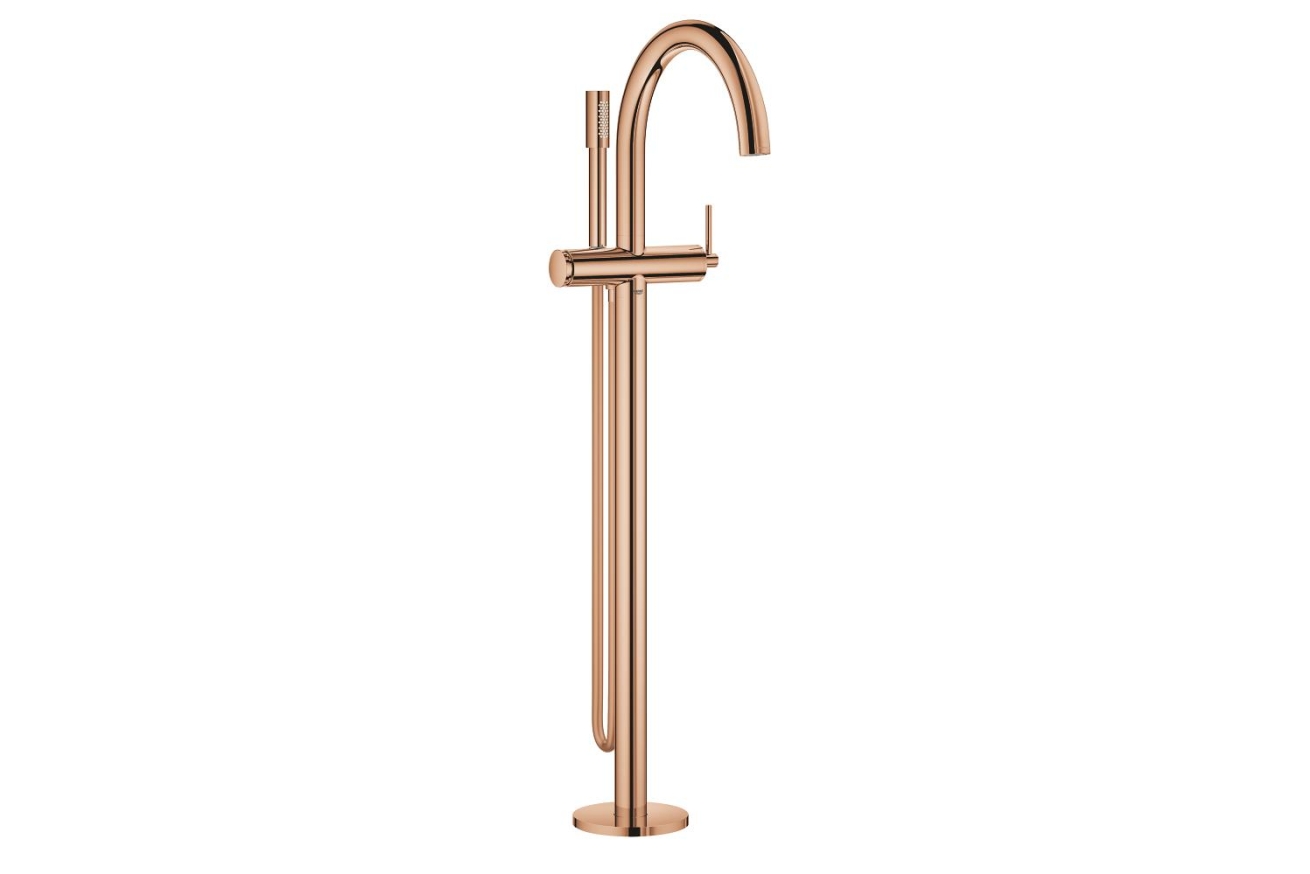 Внешняя часть смесителя для ванны GROHE Atrio напольного монтажа, теплый закат глянец (32653DA3)