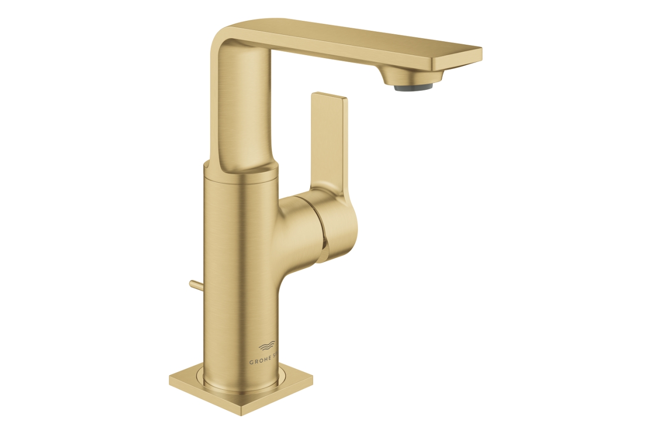 Смеситель для раковины GROHE Allure с донным клапаном, M-Size, холодный рассвет матовый (32757GN1)
