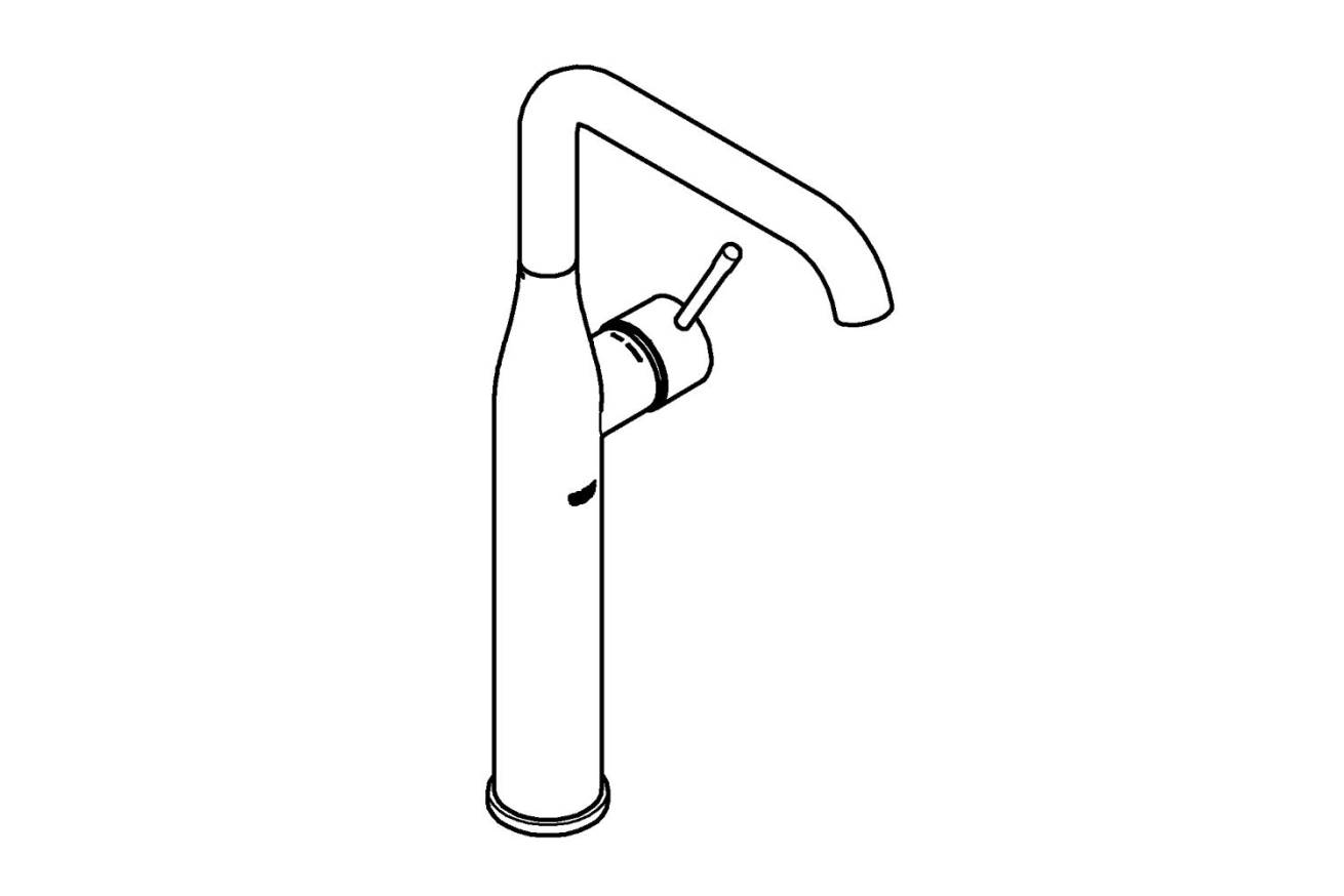 Смеситель для раковины GROHE Essence, XL-Size, холодный рассвет матовый, (32901GN1)