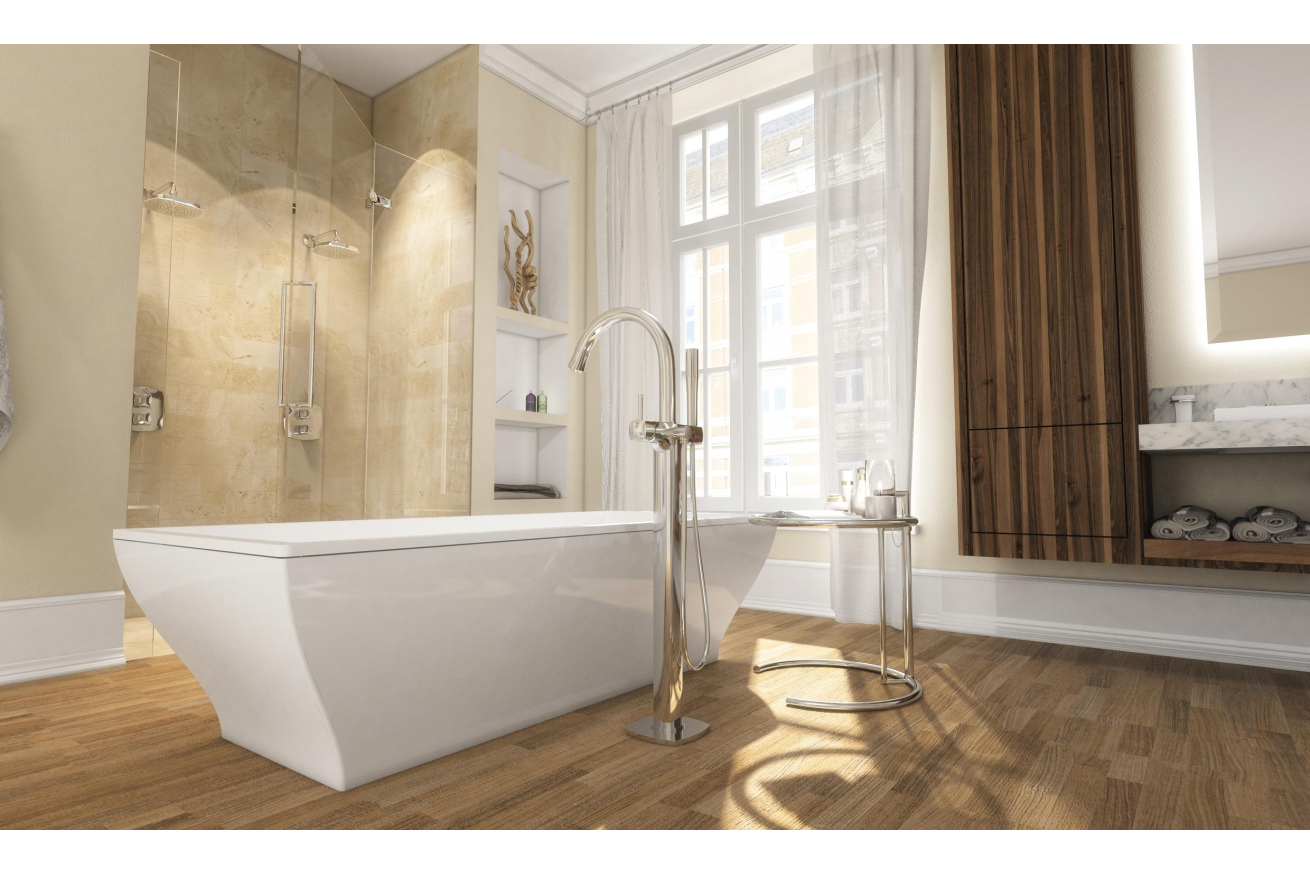Внешняя часть смесителя для ванны GROHE Grandera напольного монтажа, хром (23318000)