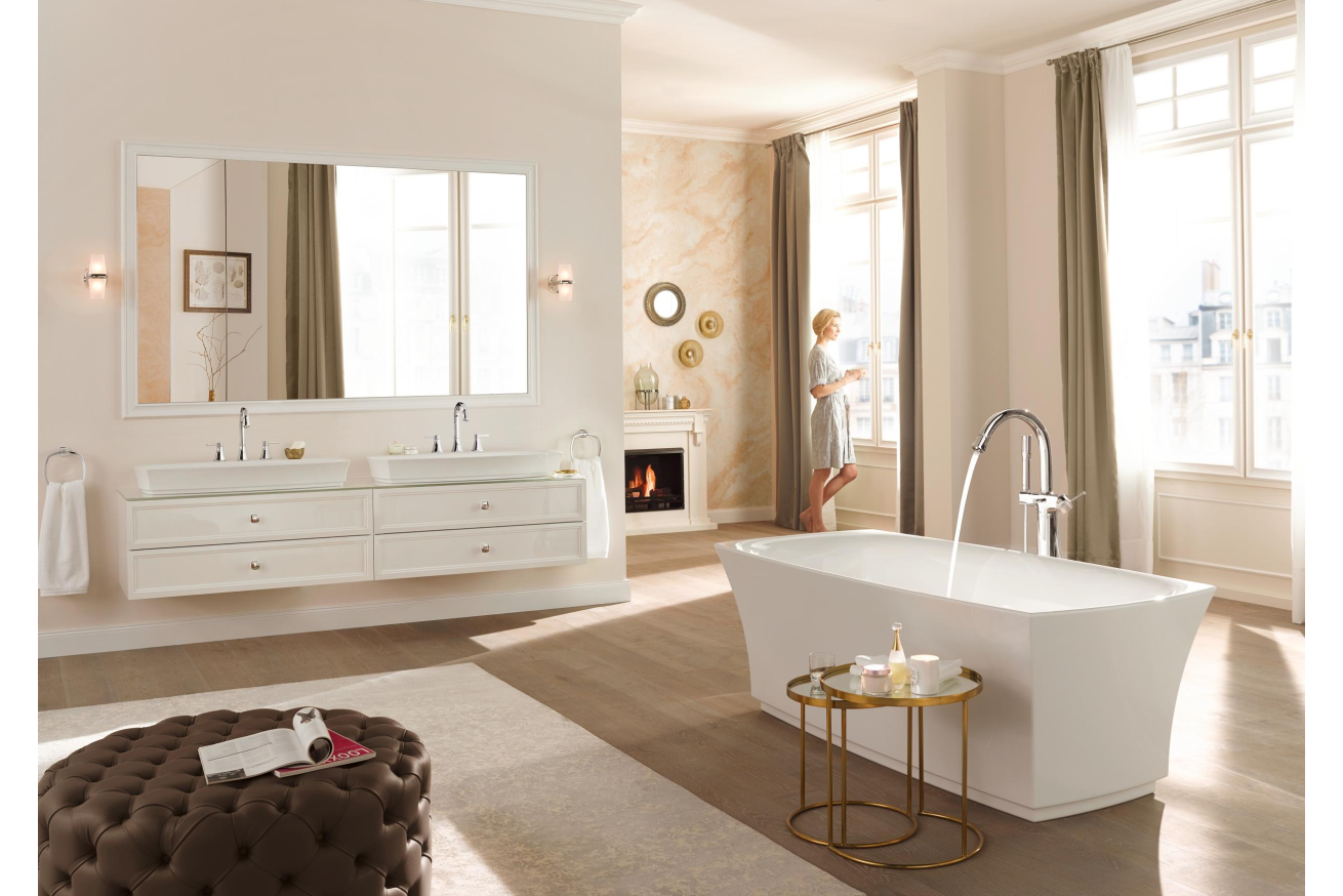 Внешняя часть смесителя для ванны GROHE Grandera напольного монтажа, хром (23318000)
