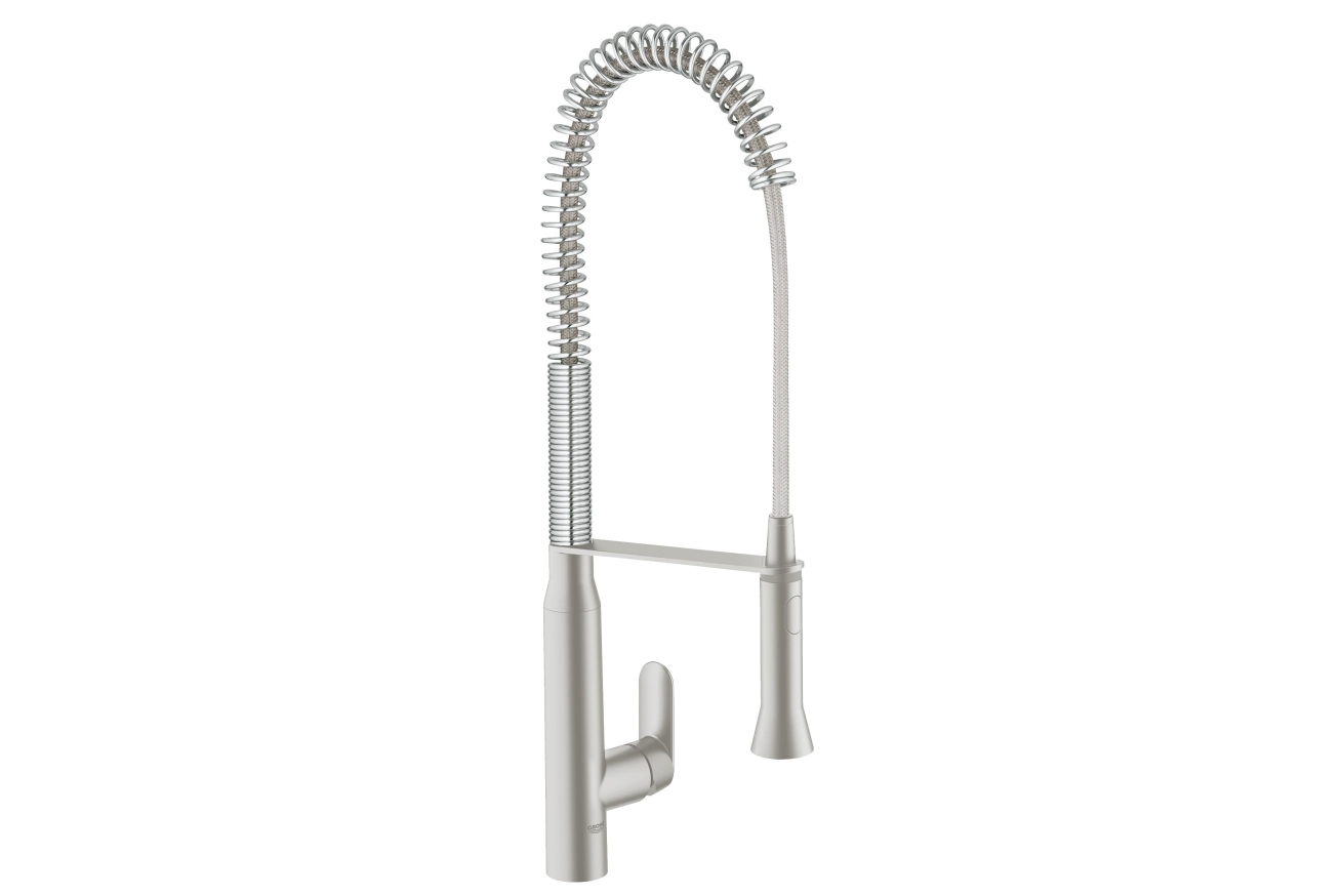 Смеситель для кухонной мойки GROHE K7 профессиональный, суперсталь (32950DC0)