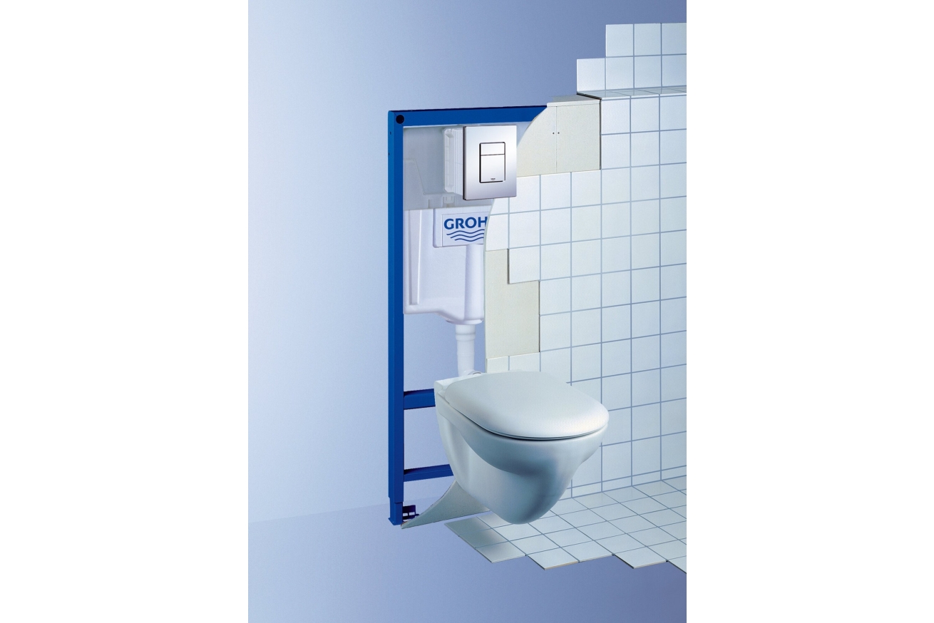 Комплект инсталляции для унитаза GROHE Rapid SL 4 в 1 с панелью смыва Skate Cosmopolitan, хром (38775001)