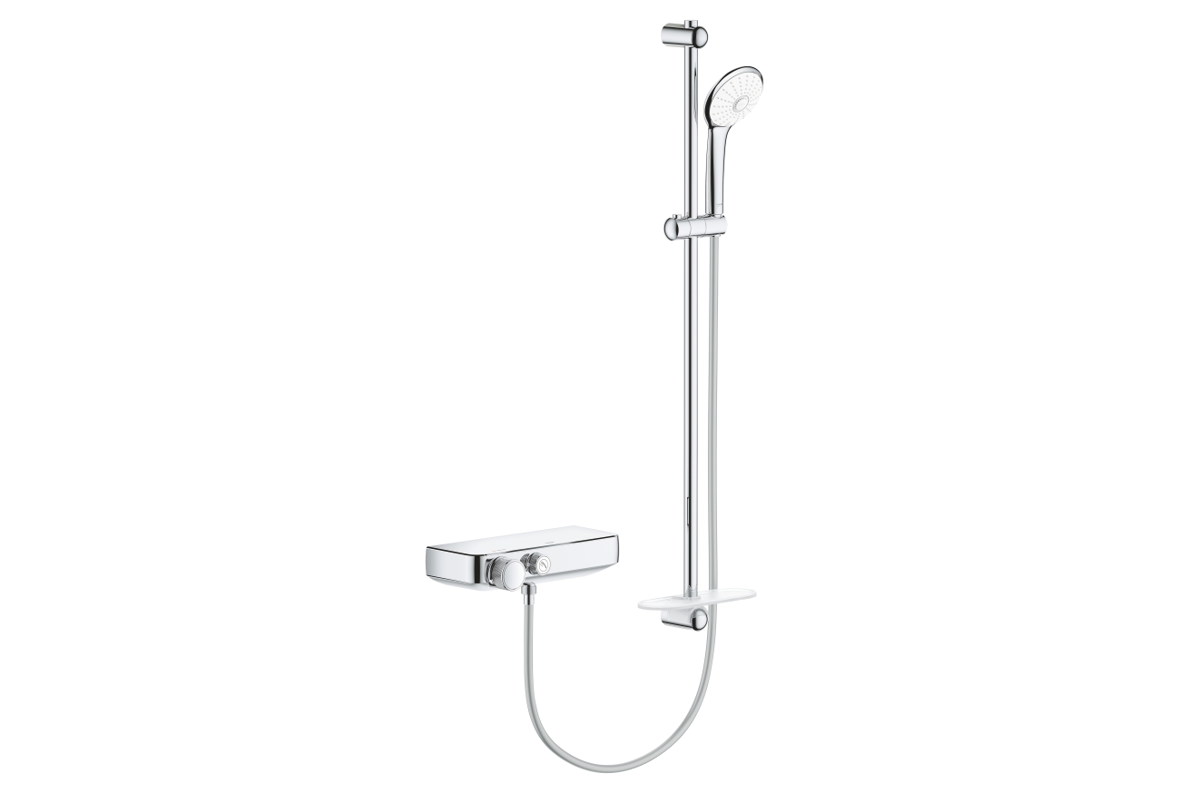 Термостат для душа GROHE Grohtherm SmartControl с душевым гарнитуром, хром (34721000)