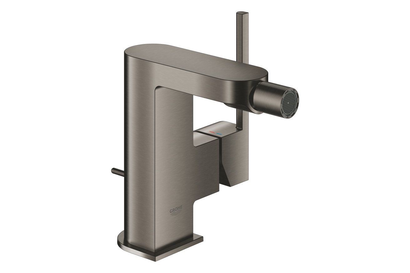 Смеситель для биде GROHE Plus с донным клапаном, темный графит матовый (33241AL3)