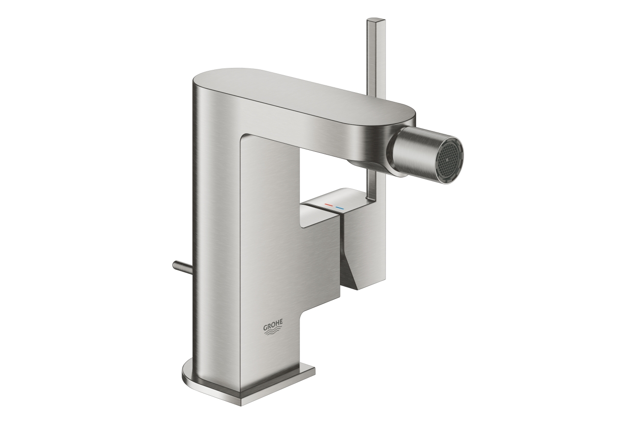 Смеситель для биде GROHE Plus с донным клапаном, суперсталь (33241DC3)