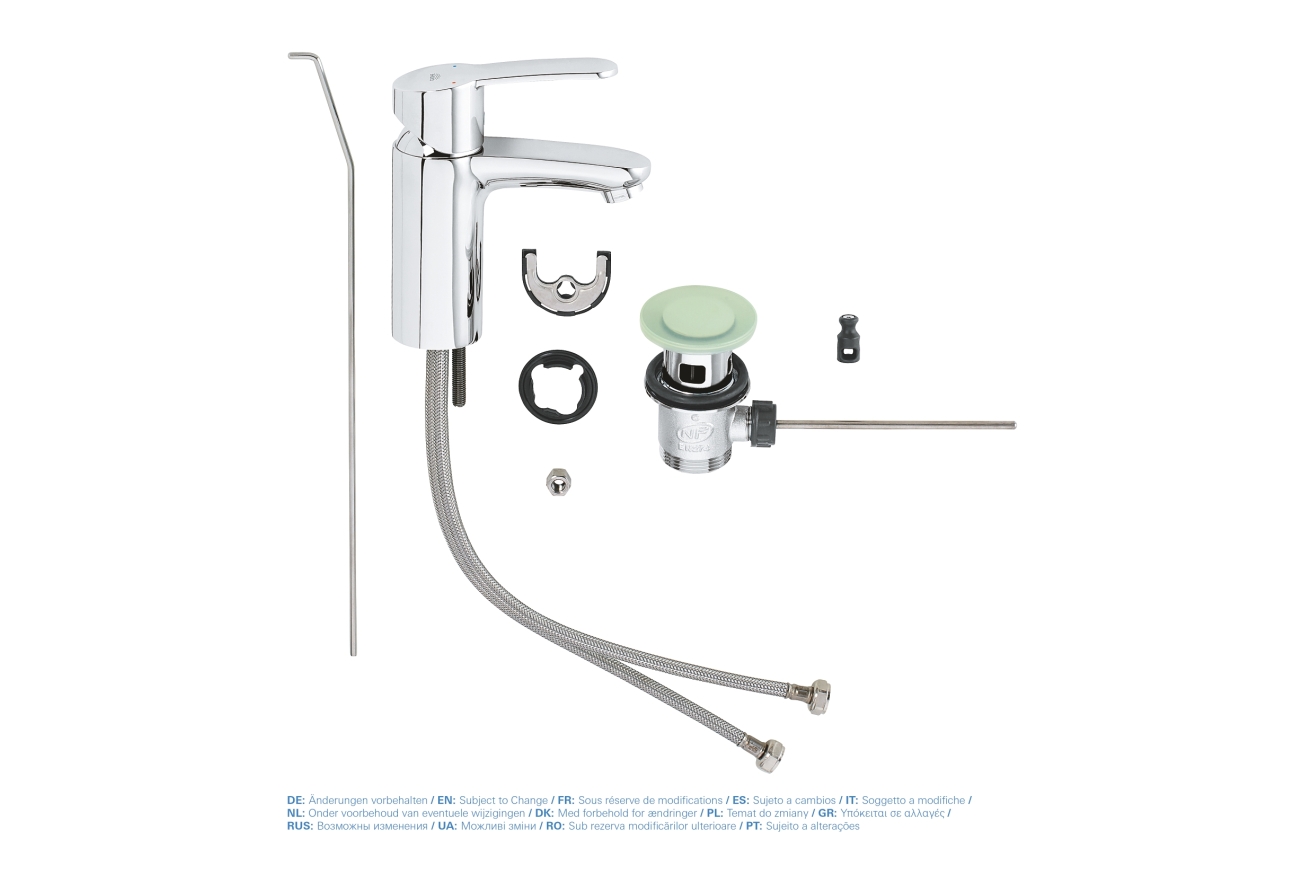 Смеситель для раковины GROHE Eurostyle Cosmopolitan с донным клапаном, хром (33552002)