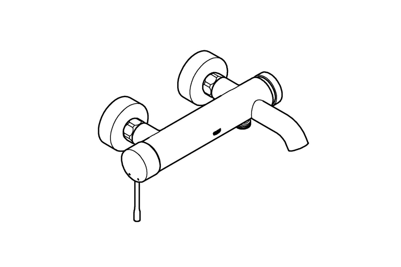 Смеситель для ванны GROHE Essence, холодный рассвет глянец, (33624GL1)